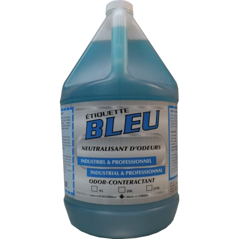 Étiquette Bleu 4L